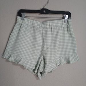 Birdie Grey Gingham Pajama Shorts